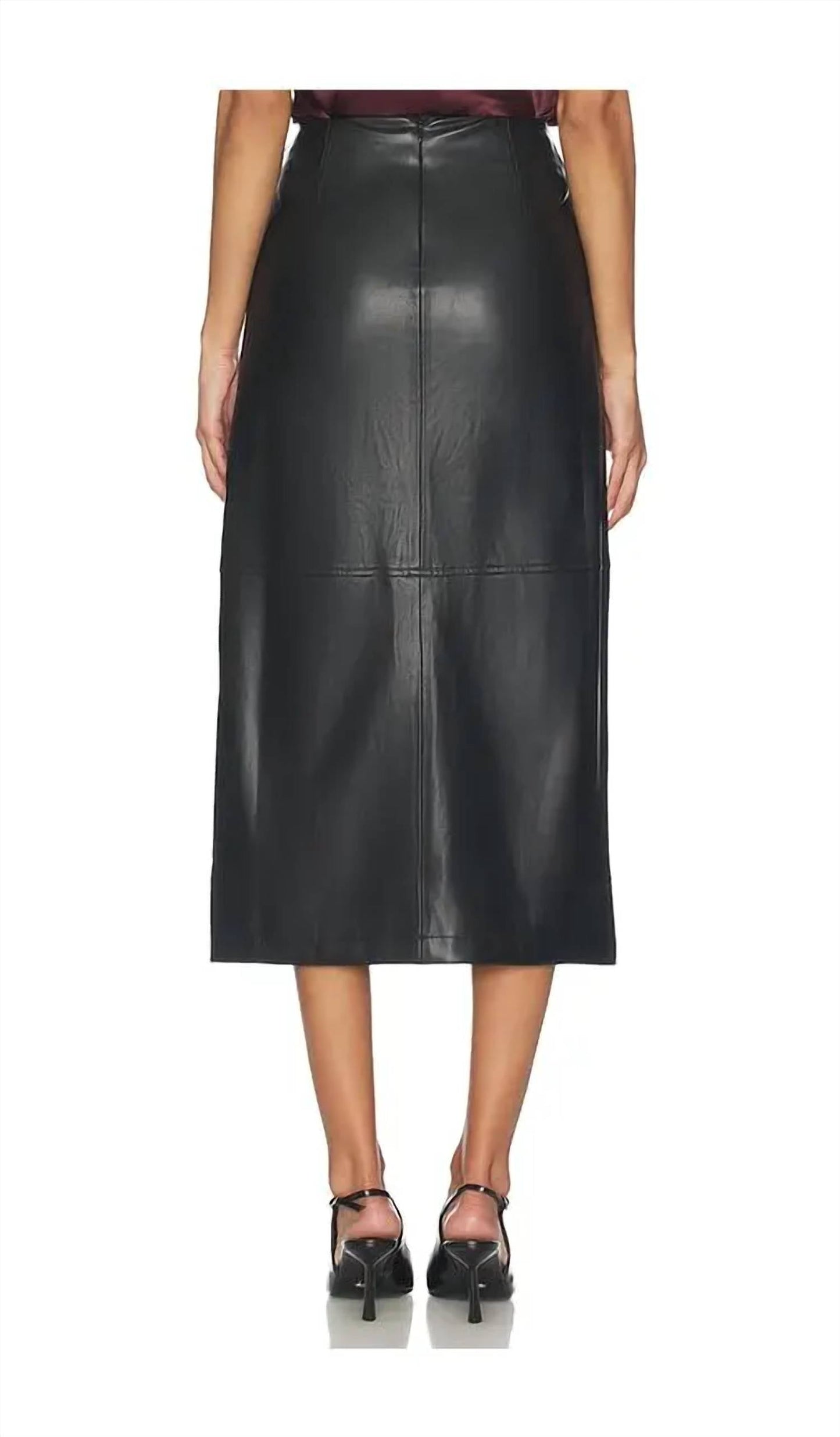 Cami Nyc - Lorena Vegan Faux Leather Midi Skirt