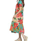 Apny - Women's Large Floral Print Dress