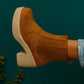 Everglades - Women's Suede Block Heel Chelsea Chunky Platform Ankle Boots