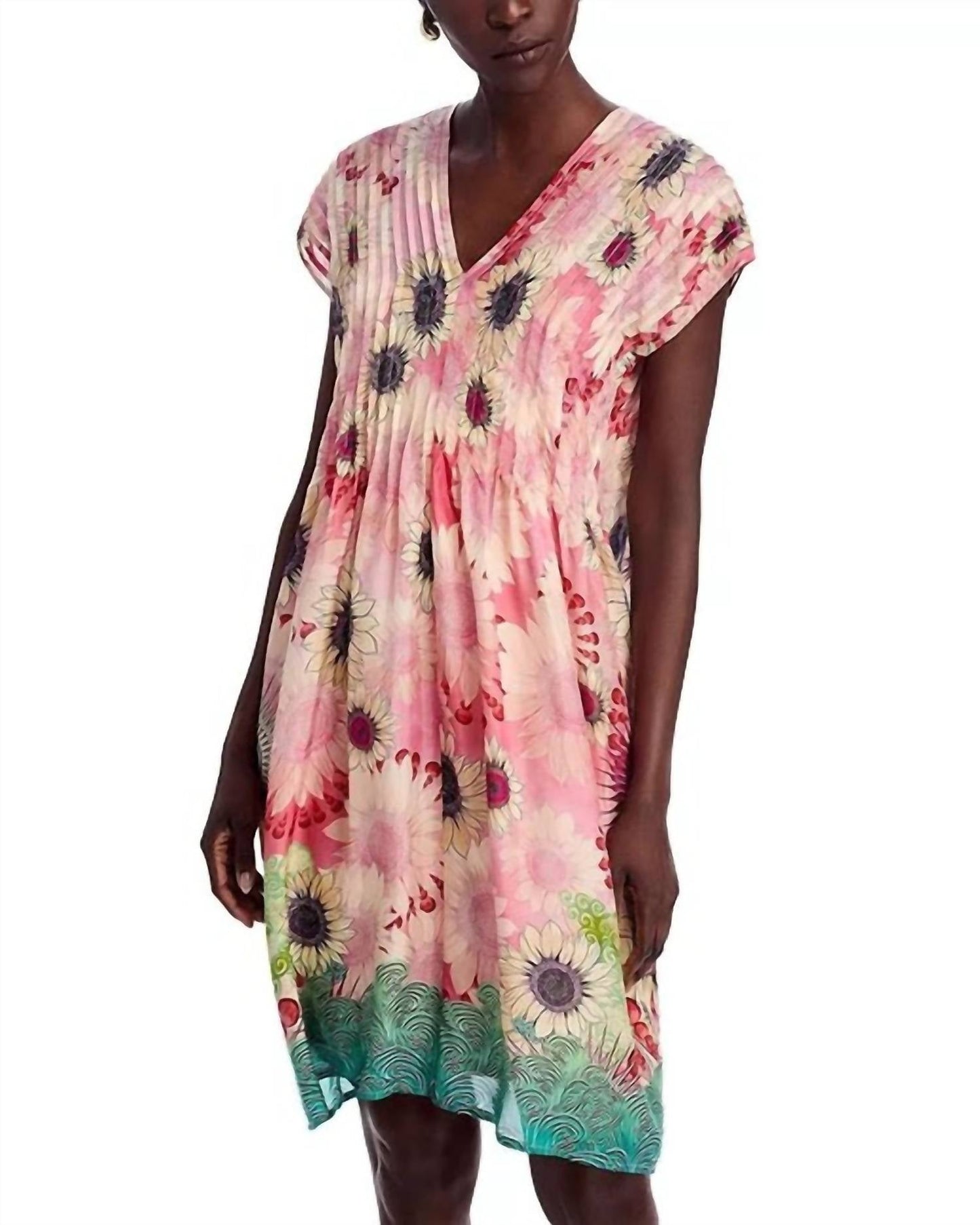 Johnny Was - ROSA PLEATED DRESS (SLIP) Emily