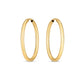 14k Yellow Gold Endless Oval Hoop Earrings(2x25mm)