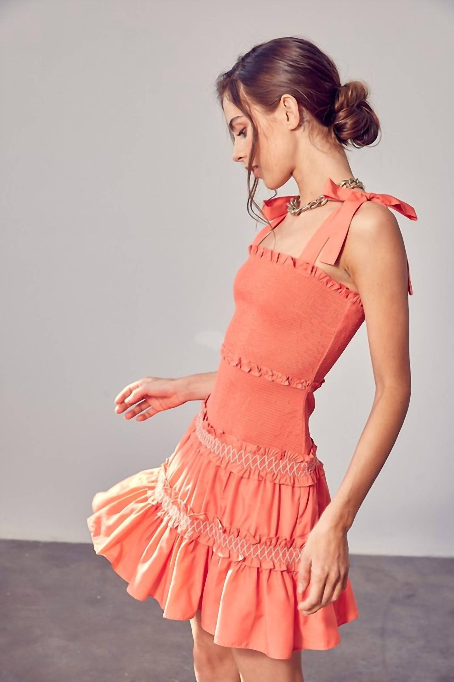 Do+Be - Smocked Tiered Dress