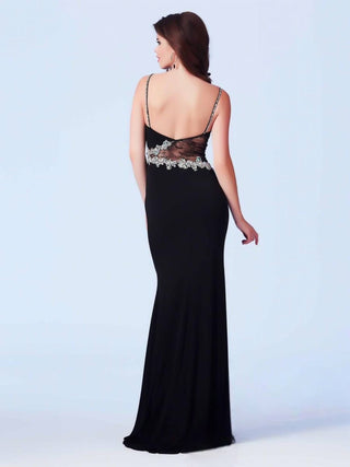 Mac Duggal - Vestido de ilusão com contas