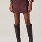 Astr - Laudine Faux Suede Mini Skirt