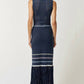 Lalavon - Striped Knit Maxi Dress