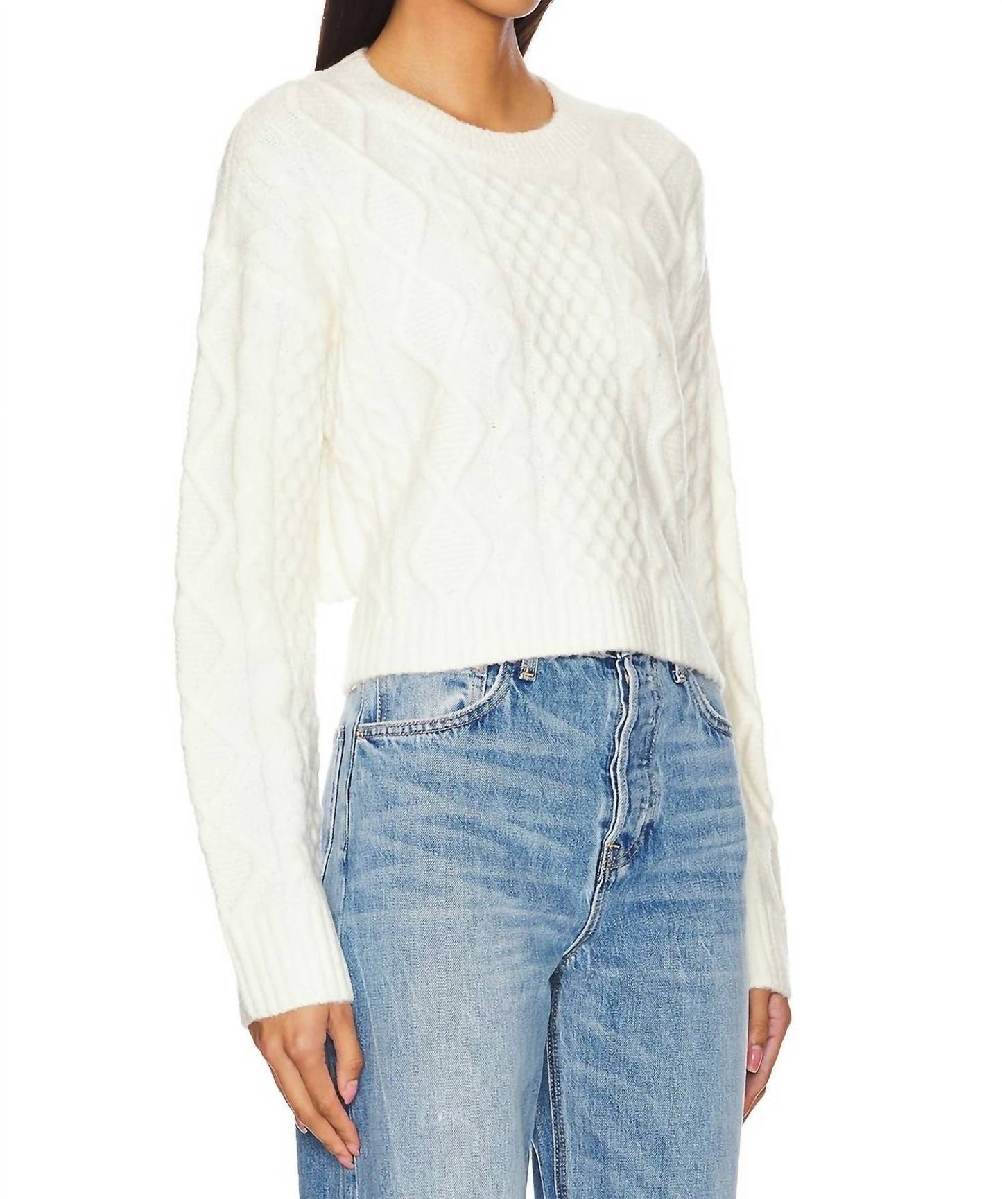 Steve Madden - Kessie Cable Knit Sweater