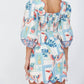 Fate - Tropical Print Scallop Mini Dress