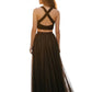 Alyce Paris - Two Piece Velvet Shimmery Dress