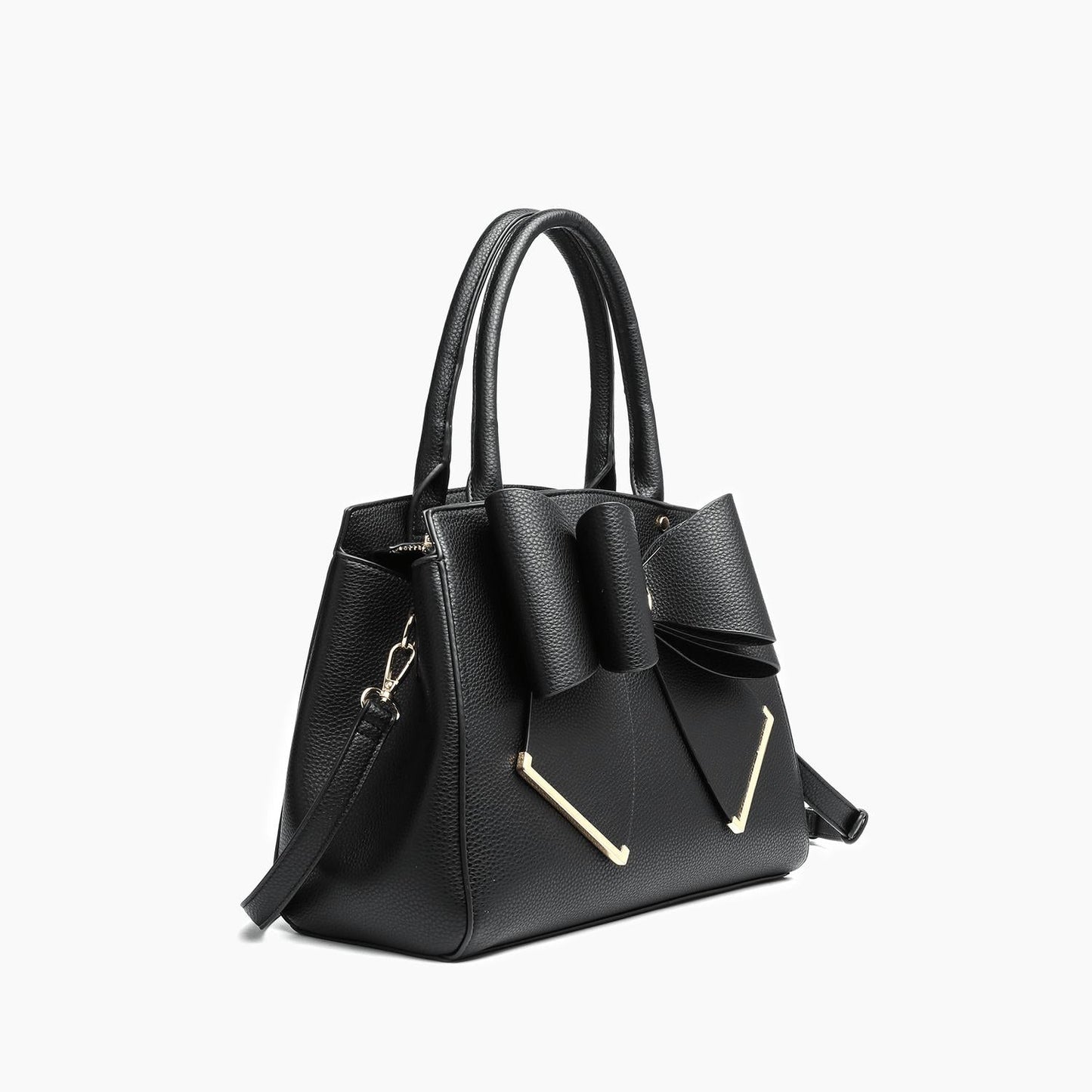 Like Dreams - Women's Poppy Bowtie Top Handle Satchel Bag
