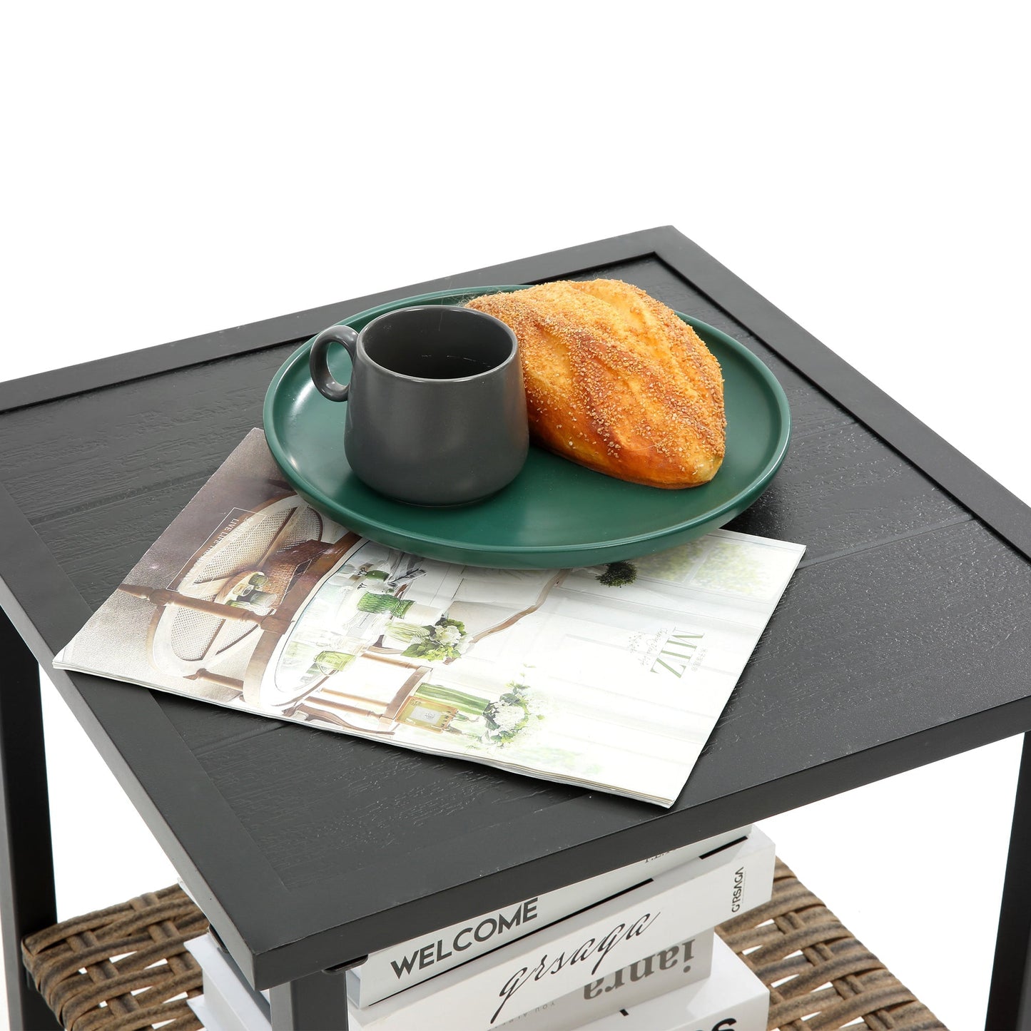 3pcs Rocking Rattan Set - Grey
