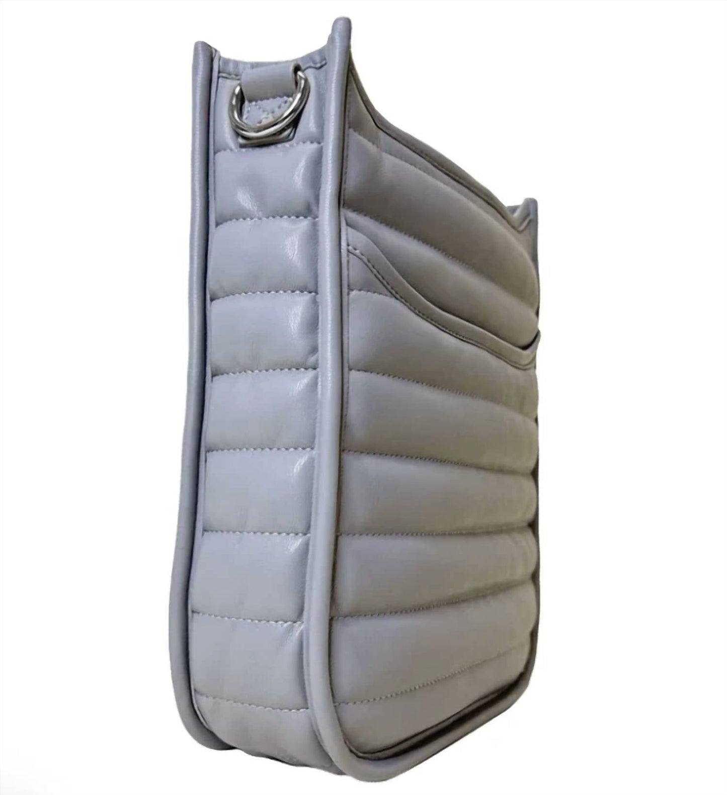 Ahdorned - Women's Sarah Quilted Faux Leather Messenger Bag