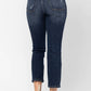 Judy Blue - Mid Rise Crop Leg Straight Denim Jeans