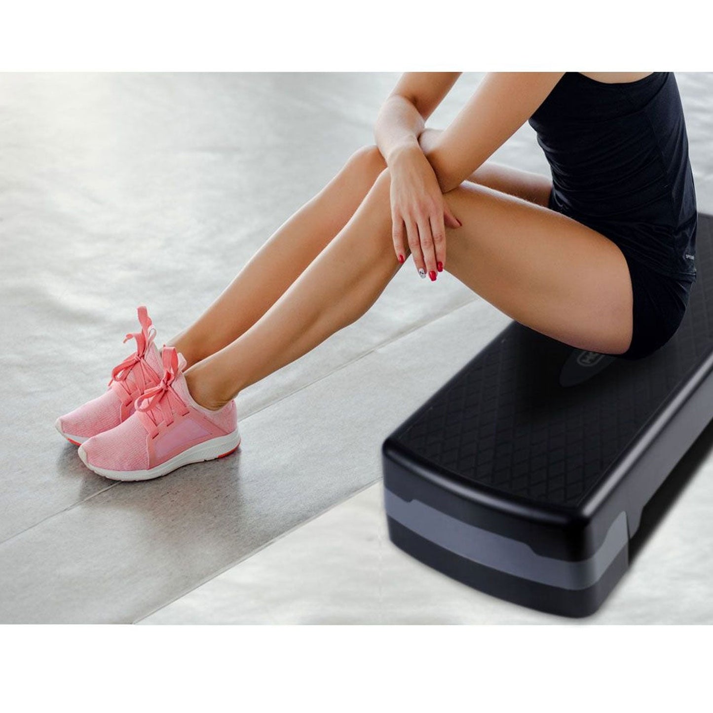 Plataforma de degrau aeróbico HolaHatha, equipamento de ginástica com altura ajustável