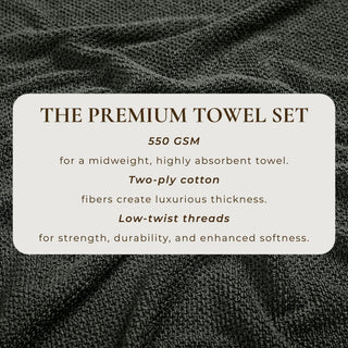 Cotton Textured Bath Towel Set - Acacia Collection