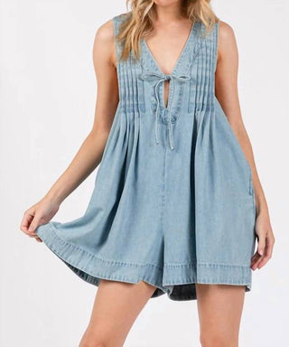 Lalavon - Gameday Denim Romper