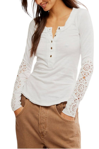 Free People - Nossa Canção Henley Cuff Top