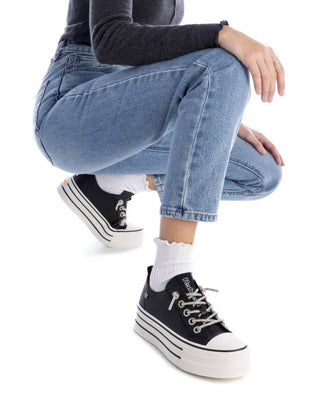 Xti - Tênis plataforma casual feminino