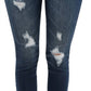 Judy Blue - Bootyfull Distressed Side Slit Skinny Jeans - Plus