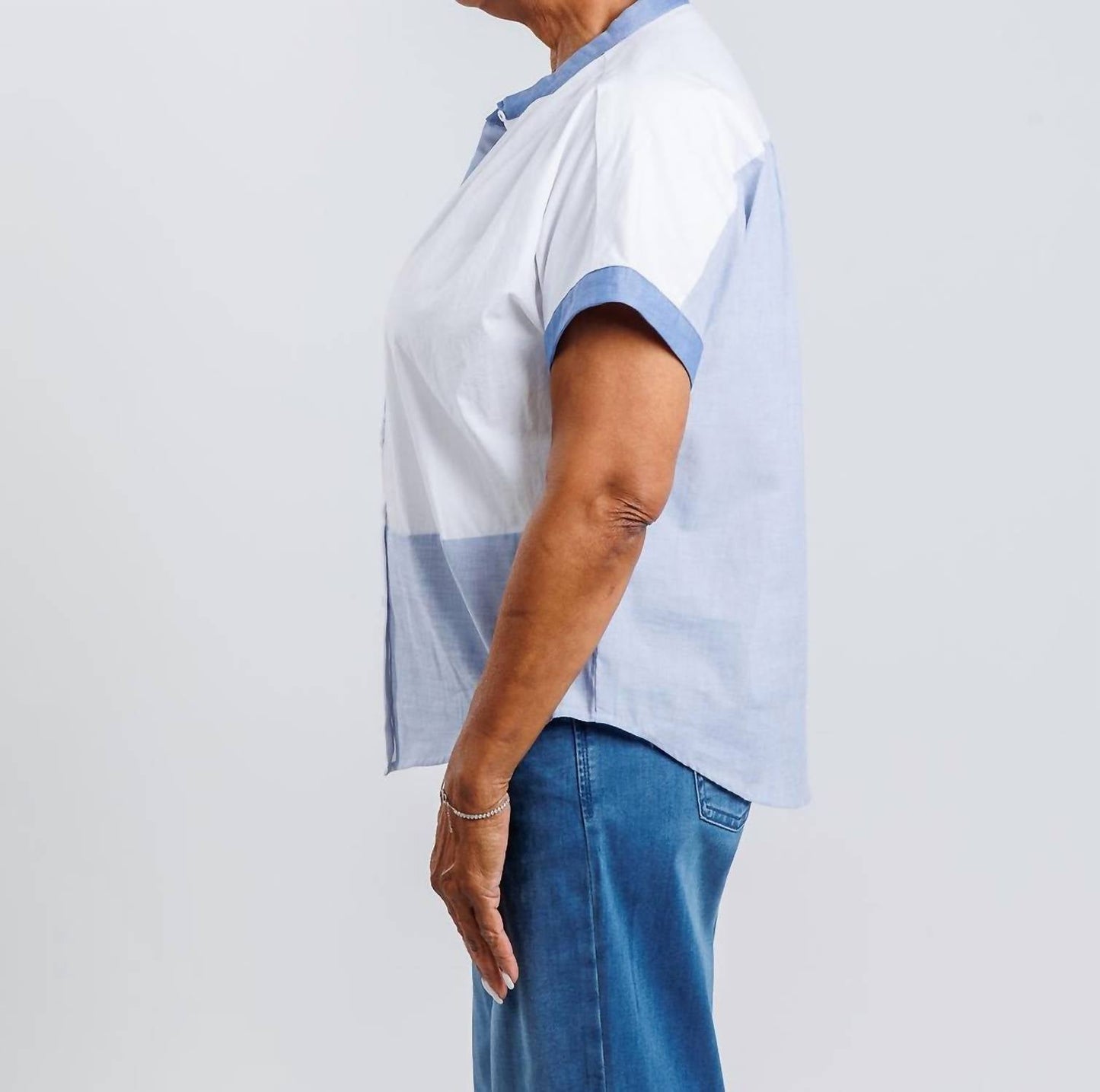 Elliott Lauren - Patchwork Button Front Shirt