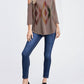 Phil Love - Aztec Cold Shoulder Top