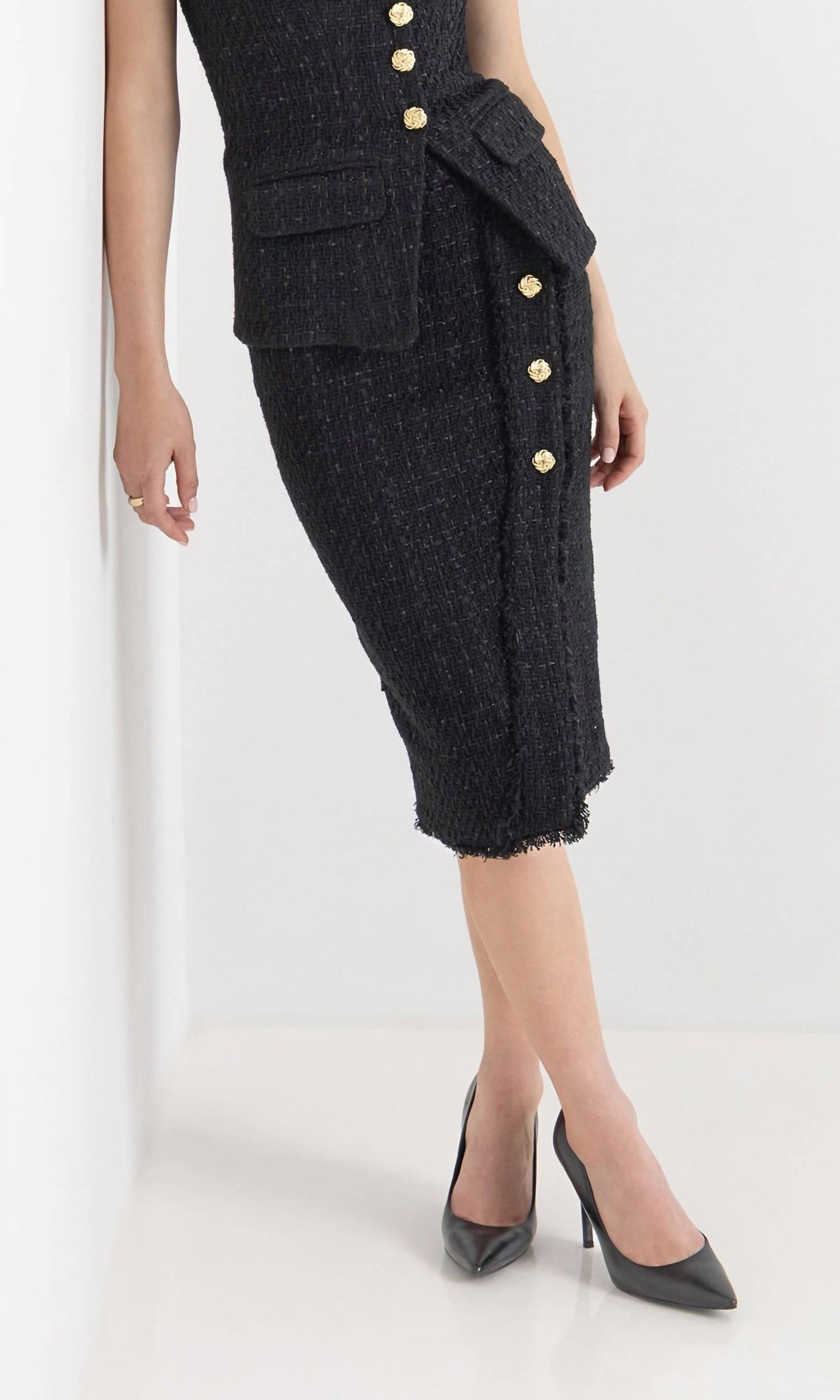 Generation Love - Dio Tweed Midi Skirt