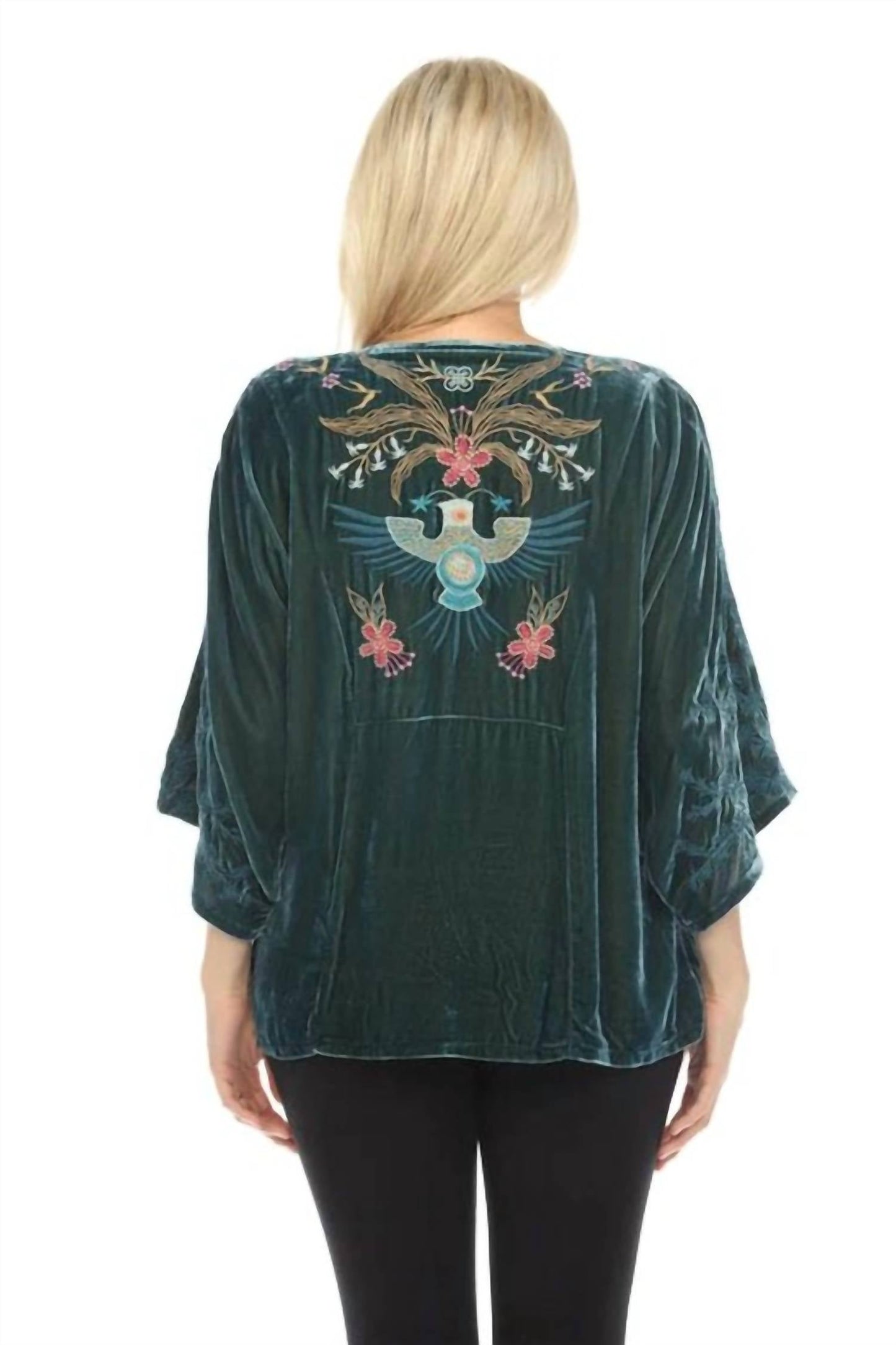 Johnny Was - VELVET KAFTAN BLOUSE SISA