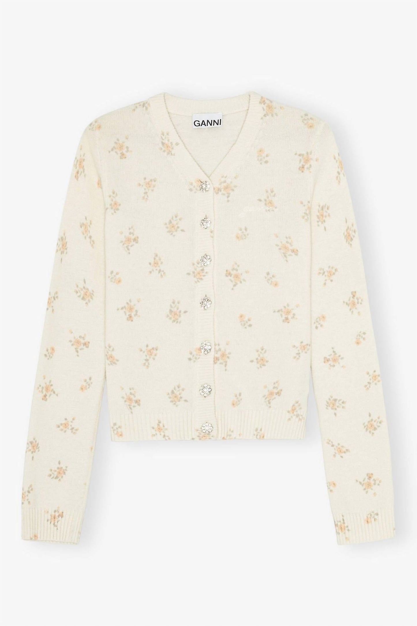 Ganni - Women's Printed Mix Cardigan