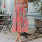 Olivaceous - Blossom Print Midi Dress