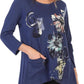 Jess & Jane - Flower Trio Patch Pocket Cotton Top