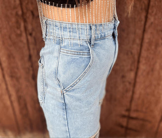 Blue B - Jeans Taylor com Strass