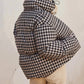 Dress Forum - Houndstooth Stand Collar Puffer Jacket
