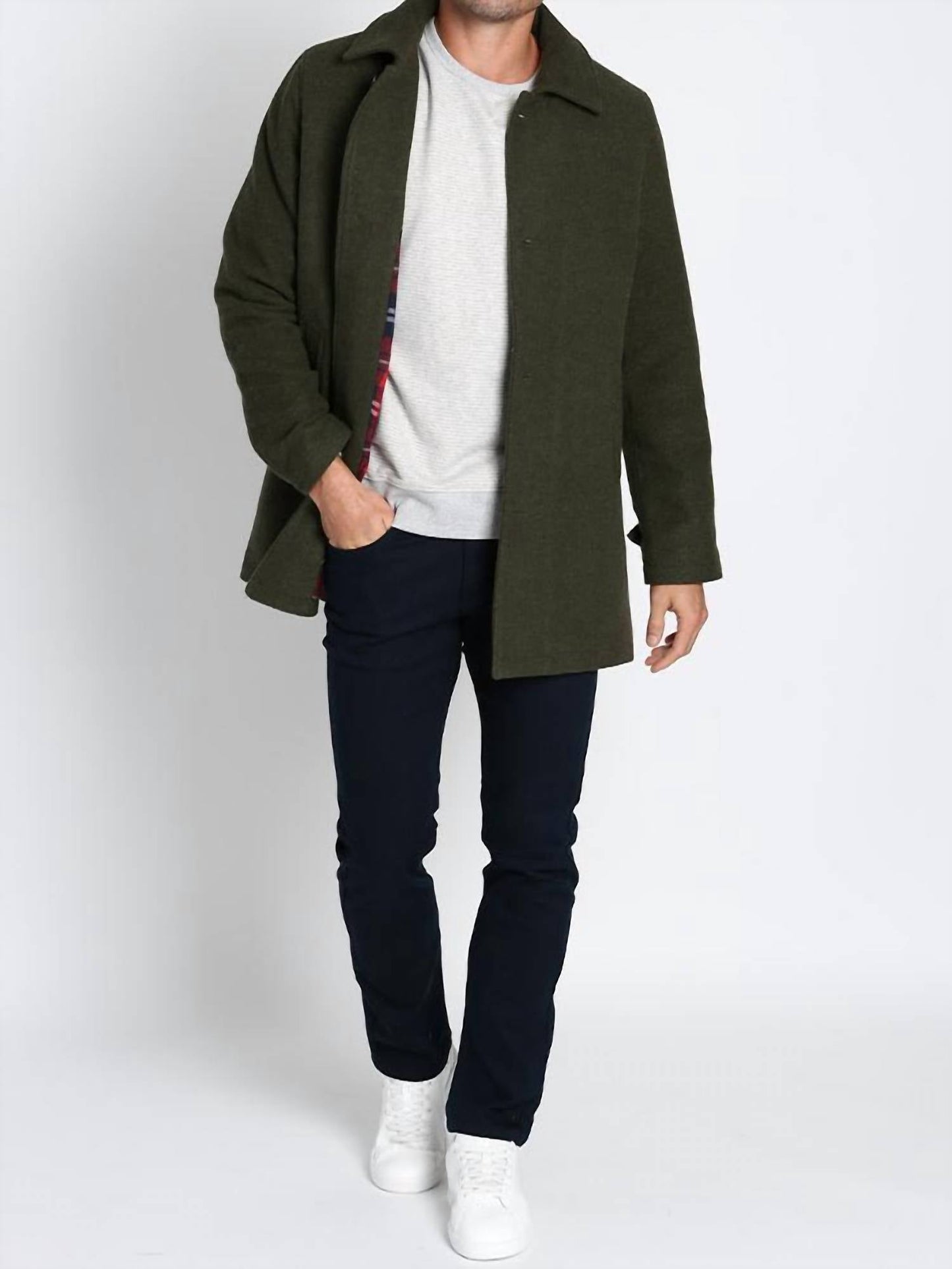 Jachs New York - Striped Sustainable Fleece Crewneck Sweatshirt