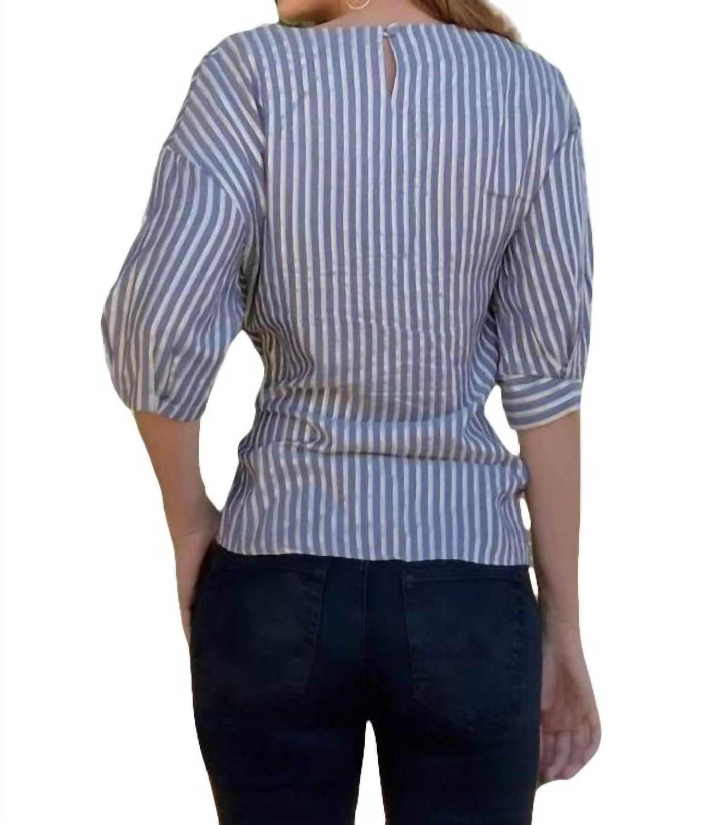 Eva Franco - Yang Top Front Tie Blouse