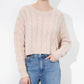 Alice + Olivia - Cecilie Cableknit Pullover Sweater