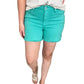 Judy Blue - Mid Rise Fray Hem Shorts