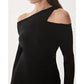 Krisa - Asymmetrical Cutout Midi Dress