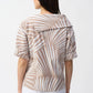 Joseph Ribkoff - Tropical Print Puff Sleeve Top