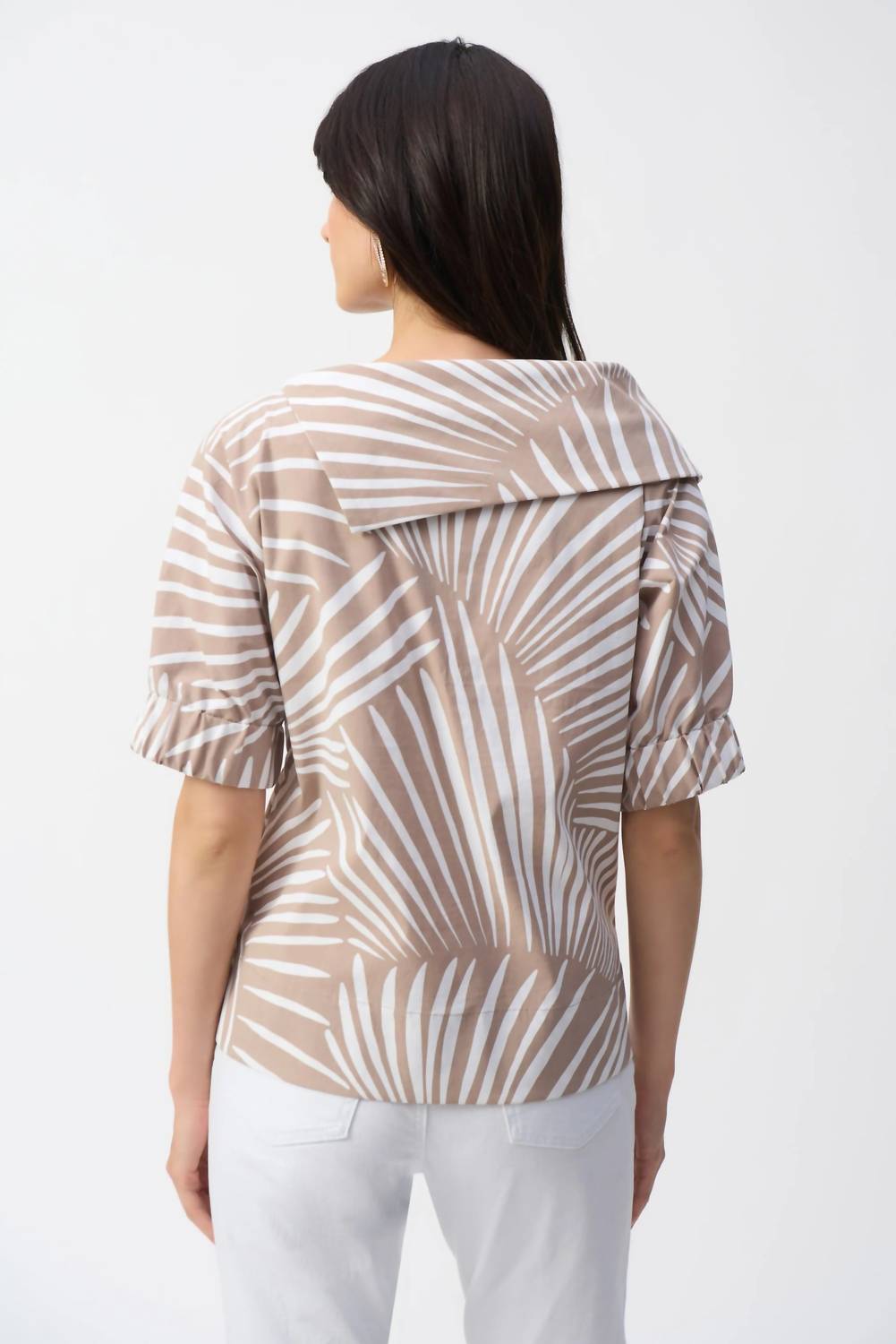Joseph Ribkoff - Tropical Print Puff Sleeve Top