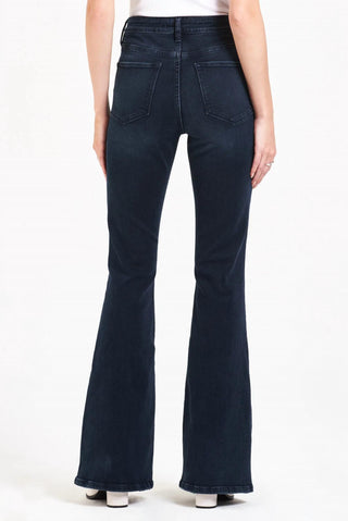 Dear John Denim - Calça jeans flare de cintura alta com renda
