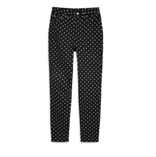 Topshop - Calça Jeans Mom Cintura Alta com Bolinhas
