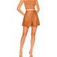 Susana Monaco - Faux Leather Pleated Short