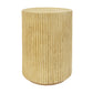 Cylindrical Outdoor Side Table Antique Brown MGO
