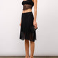 Golden - Bethel Lace Flared Midi Skirt