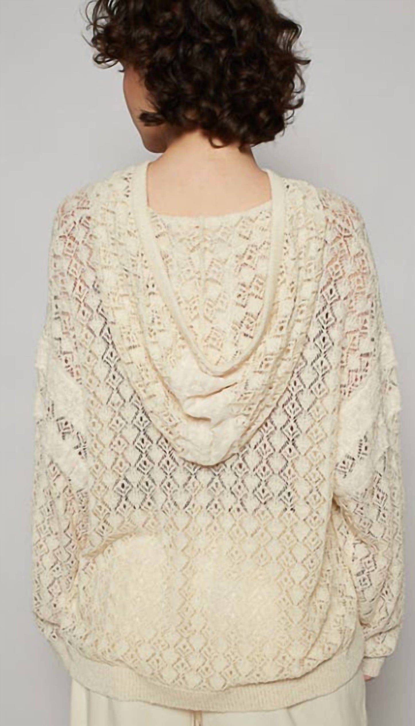Pol - Crochet Hoodie Top