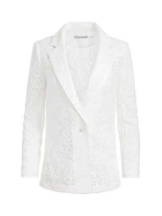 Alice + Olivia - Judith Sheer Lace Notch Blazer