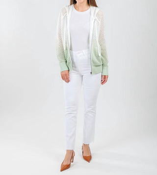 Jss Knits - Women's Ombre Mesh Zip Hoodie