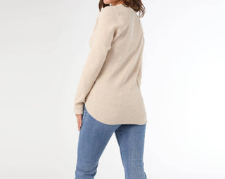 Coco + Carmen - Kym Soft Henley Top with Buttons