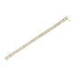14K Yellow Gold 5.50 Cttw Round and Baguette Diamond Link Bracelet