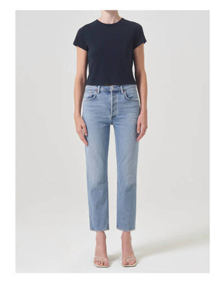 Agolde - Riley High Rise Straight Crop