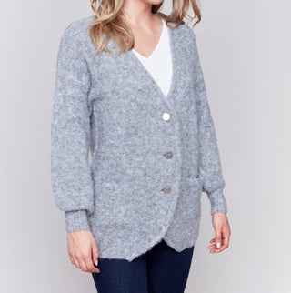 Charlie B - Boucle Knit Long Cardigan